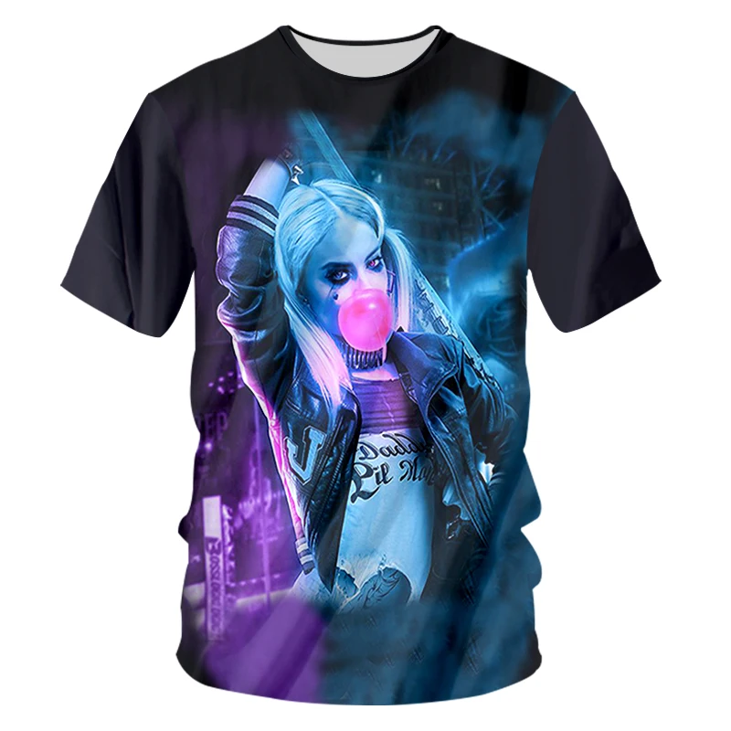 OGKB футболка Homme модные 3D футболки с круглым вырезом принт отряд самоубийц хип-хоп