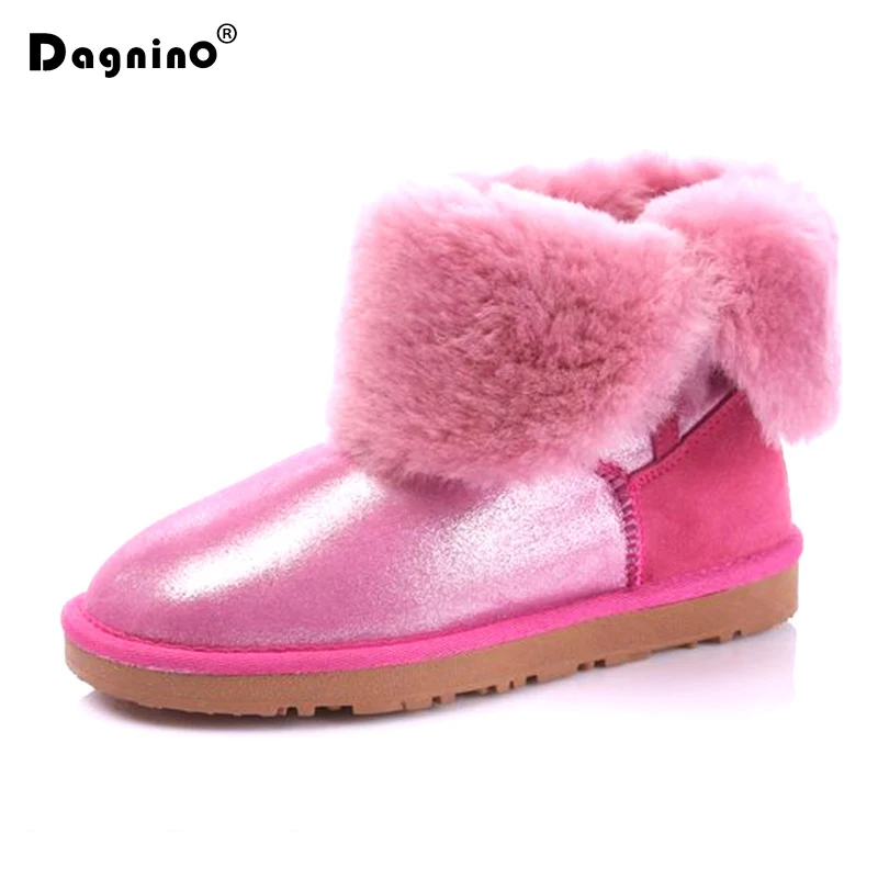 Водонепроницаемые зимние сапоги DAGNINO со стразами зимняя теплая