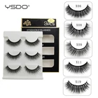 Ресницы норковые ручной работы YSDO 3 пары, натуральные накладные, для макияжа
