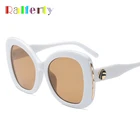 Солнечные очки Ralferty F92147 женские, роскошные трендовые солнечные аксессуары в европейском и американском стиле с белыми линзами, с защитой от ультрафиолета