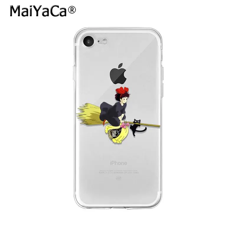 MaiYaCa Studio Ghibli totoro Ponyo унесенный спиралью ТПУ мягкий чехол для телефона iPhone X XS MAX 6 6s 7 7plus 8 8Plus 5 5S SE XR - Цвет: A8