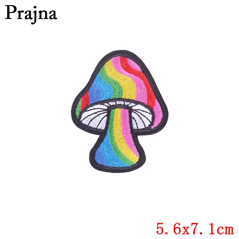 Тканевые патчи Prajna с утюгом рисунком гриба пули мультяшная аппликация рыбками