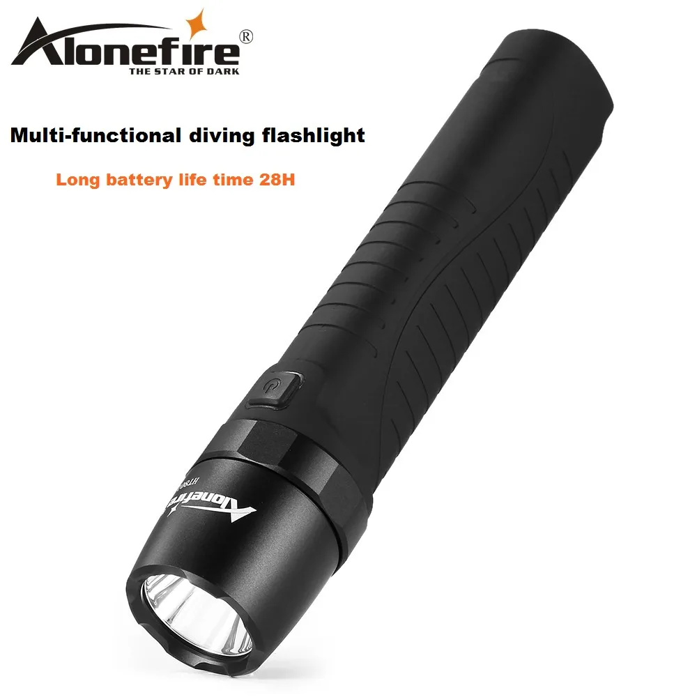 Фонарик для дайвинга AloneFire HT801 подводный супер яркий Перезаряжаемый погружения Фонарик|diving flashlight|rechargeable diving