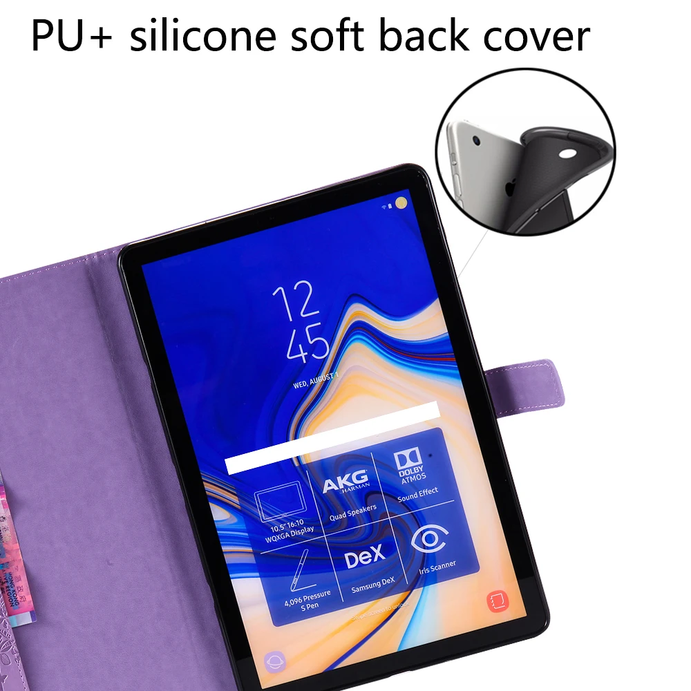 Для Samsung Galaxy Tab S4 10 5 2018 T830 T835 T837 флип-чехол из искусственной кожи для планшета с