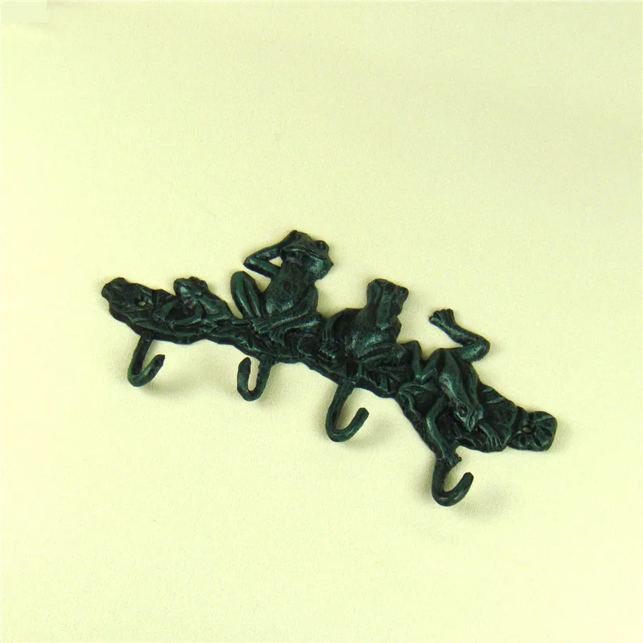 Литейный Утюг семейный ключ в форме лягушки держатель ручной работы