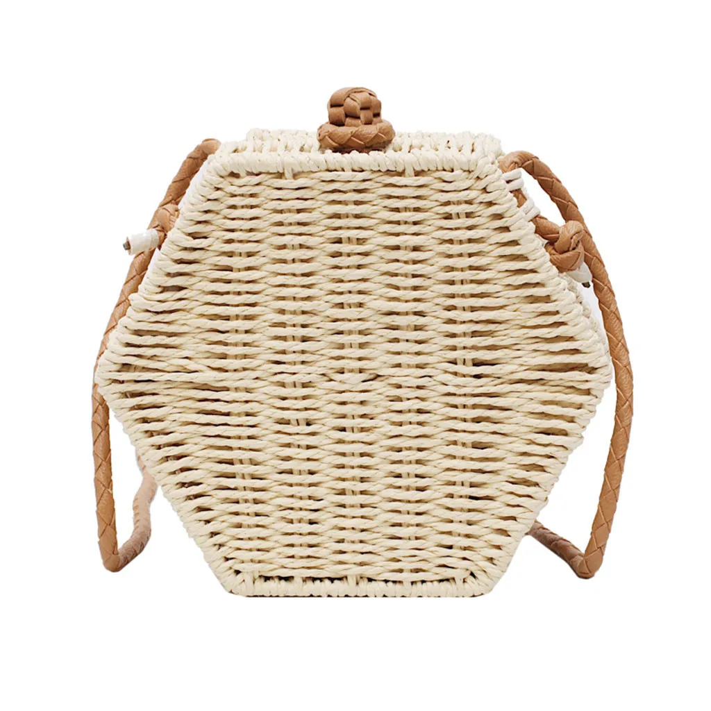 2019 Новая Женская мода Ретро тканая сумка однотонная пляжная bolsa feminina Прямая