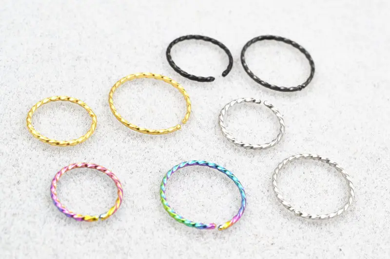 100 шт./лот Бесплатная доставка хирургический стальной бесшовный открытый обруч