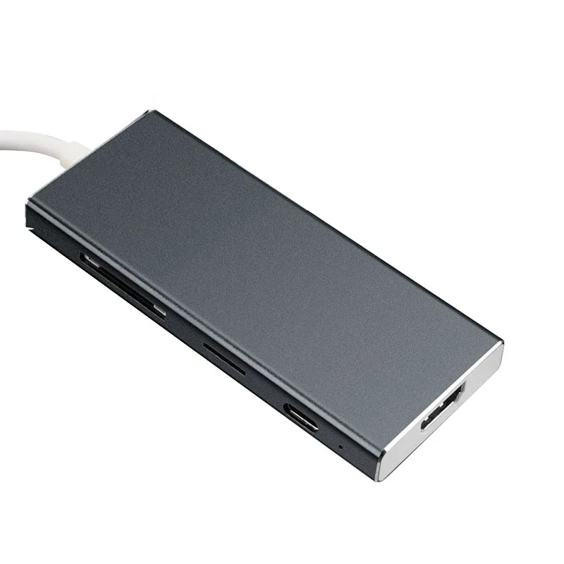 Larryjoe 7 в 1 Type c концентратор USB 3 TYPE C к HDMI совместимый + PD SD TF кардридер многопортовый