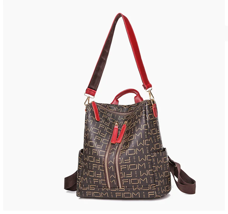 Leather Backpacks for Adolescent Girls Zipper Backpack Female Backpack to School Notebooks Laptop College bag