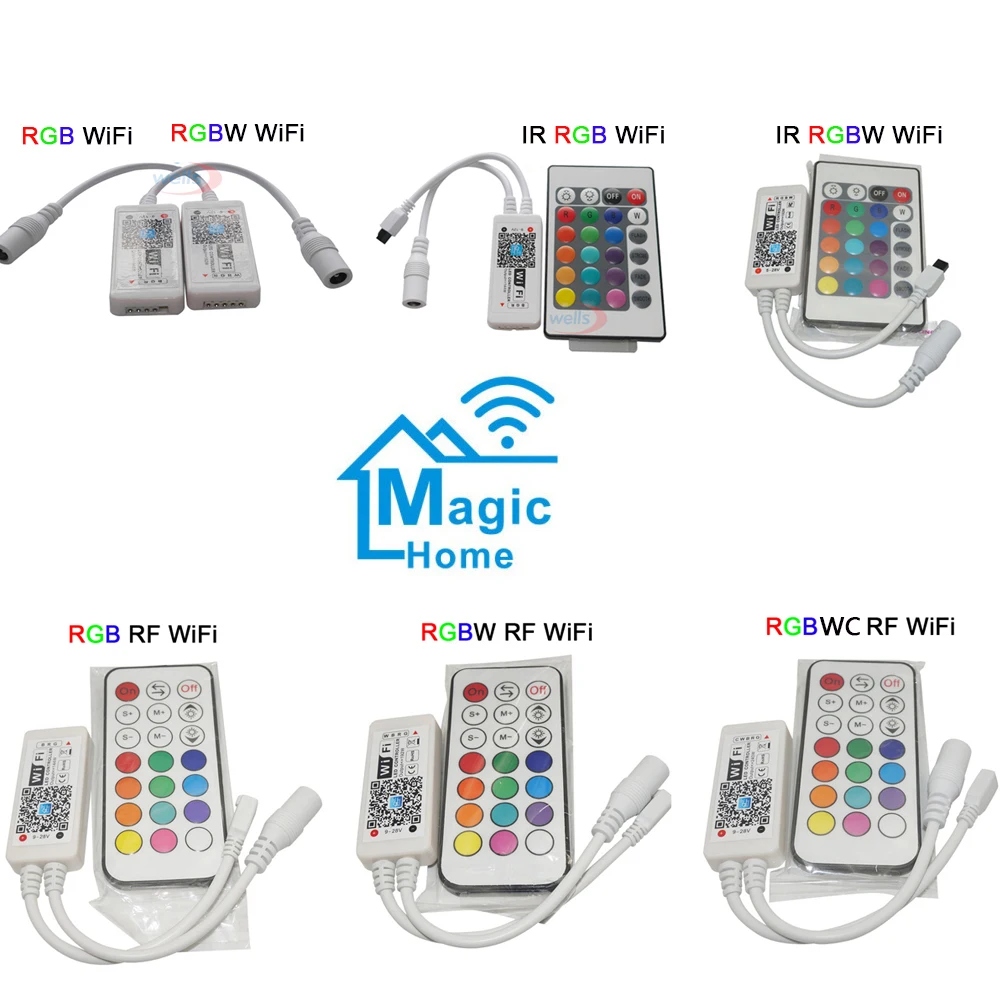 Мини беспроводной светодиодный-Fi led RGB/RGBW управление Лер RF дистанционное управление IOS/Android смартфон для RGBCW/RGBWW RGB светодиодные ленты, DC12-24V