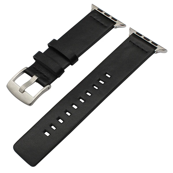 Итальянский жирный кожаный ремешок для часов iWatch Apple Watch 38 мм 40 мм 42 мм 44 мм серия 5 4 3 2 1 ремешок для часов стальной браслет с застежкой