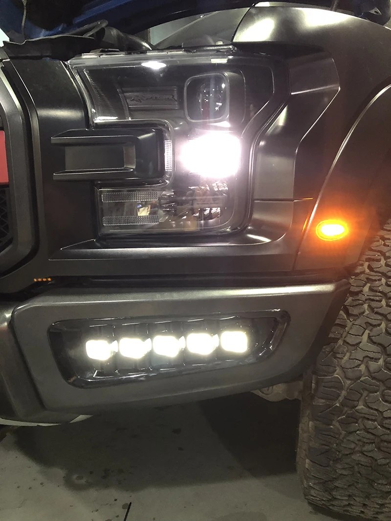 Высококачественные дневные ходовые огни для Ford Ranger Raptor F150 DRL 12V 9-14V поворотные сигнальные огни стоп-сигнал