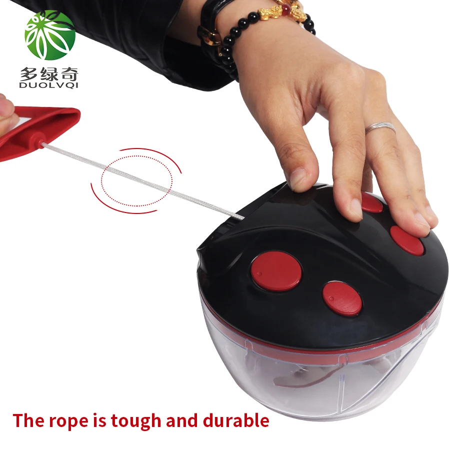 DUOLVQI Vegetable Cutter Manual Pull the Rope Shredder &ampSlicer Meat Grinder Kitchen Tools Gadgets | Дом и сад