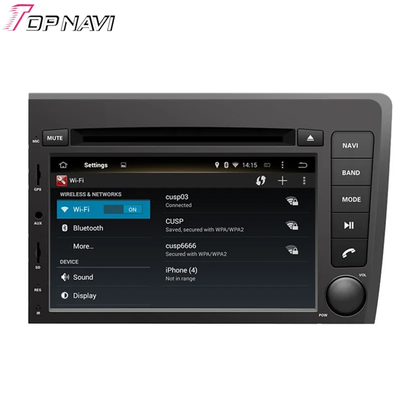 Topnavi 7 ''Восьмиядерный 4 Гб+ 32 г автомобильный dvd-плеер Android 6,0 Радио стерео для VOLVO S60/V70 2001 2002 2003 2004 gps навигация Wi-Fi