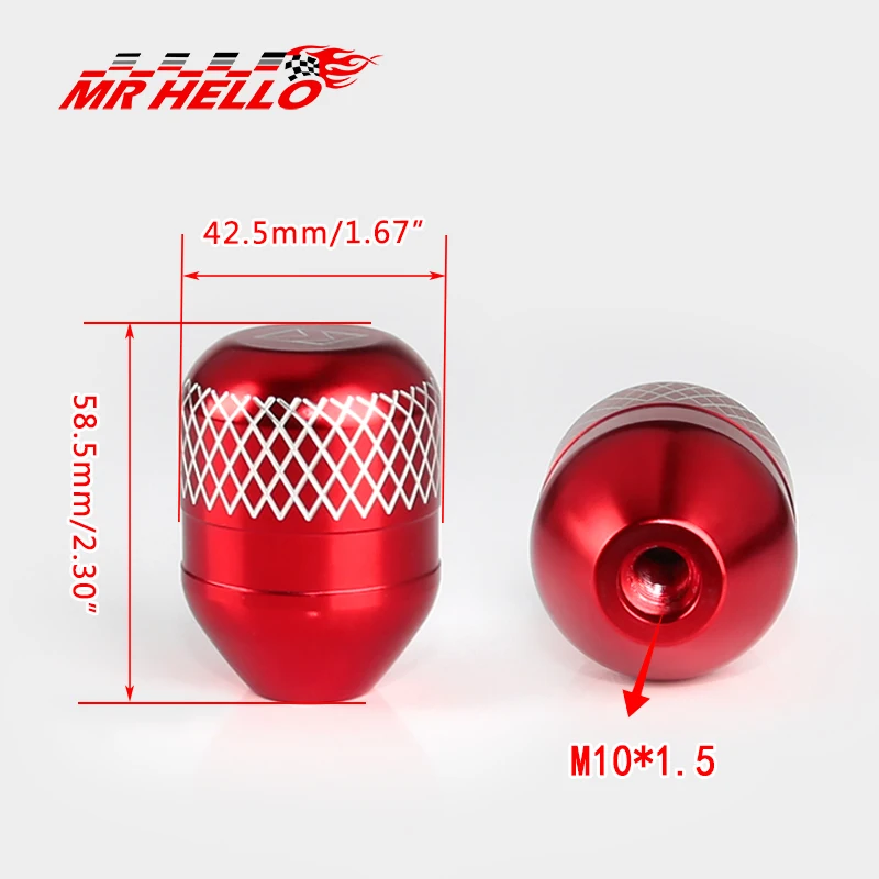 Ручка переключения M10 * 1 5 ручная алюминиевая ручка передач для гоночного автомобиля Jdm с ЧПУ honda Acura|shift knob|shift