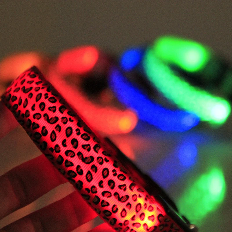 6 шт. ошейник для собак со светодиодной подсветкой светящийся питбулл Чихуахуа