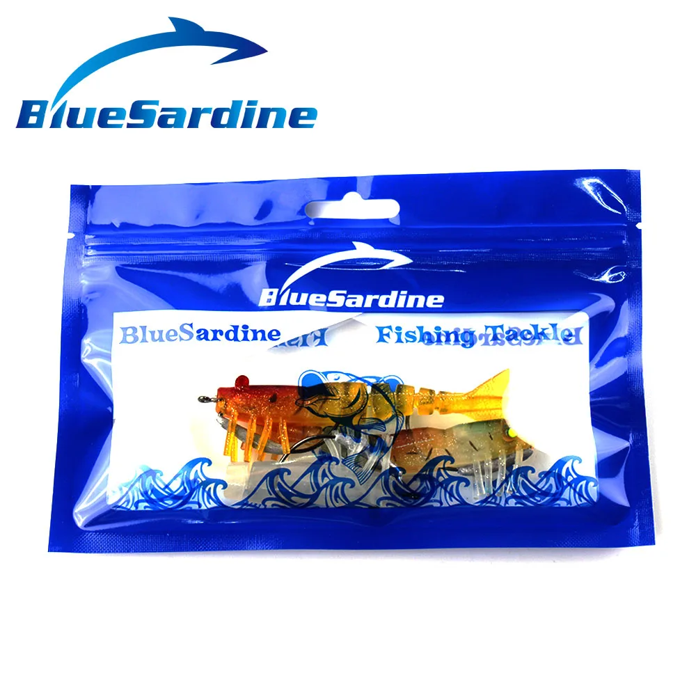 BlueSardine 3 шт. 8 4 г 9 5 см мягкие приманки для рыбалки Мягкие с Крючки-креветки