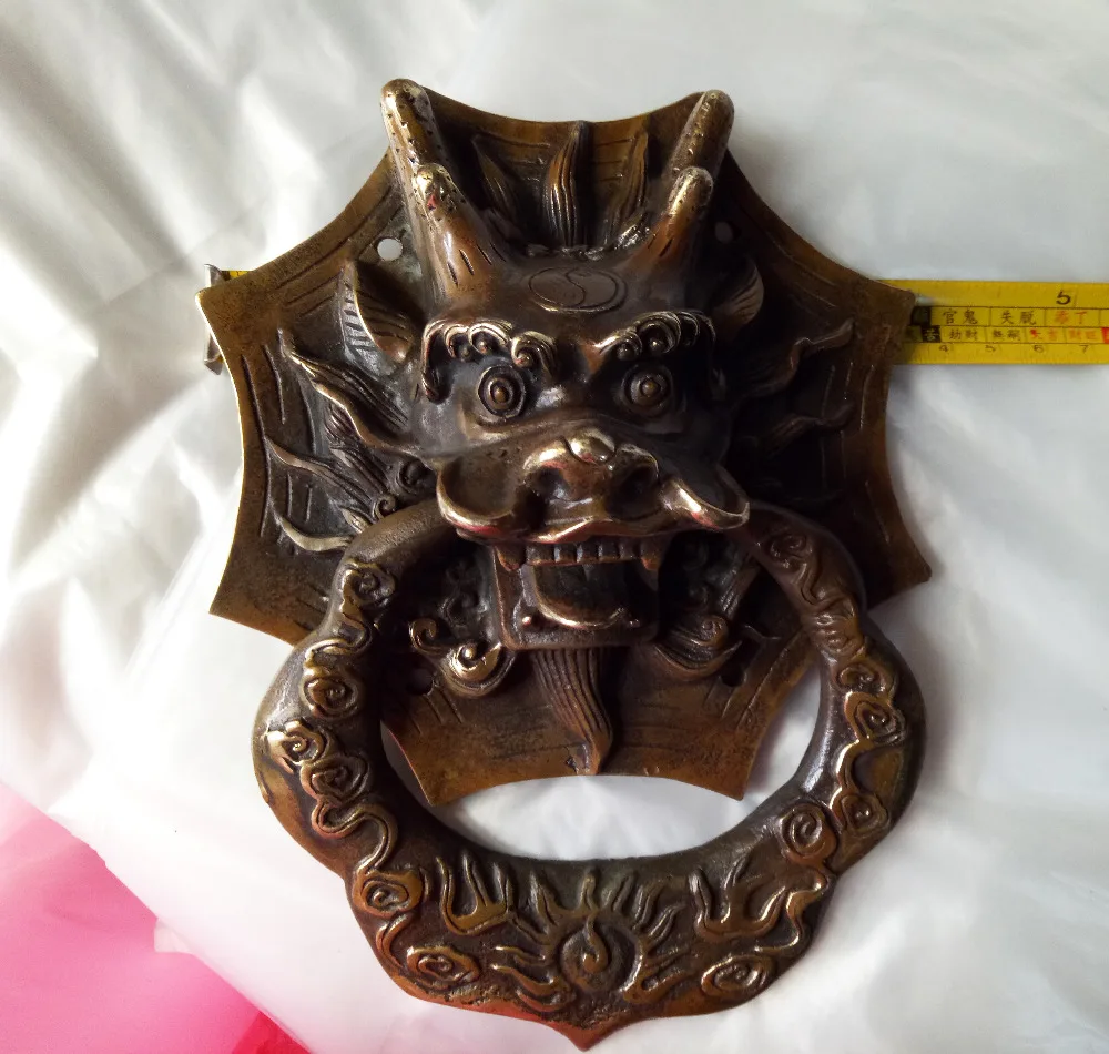 Ancient China Folk sculpture decorative door handle collection crafts | Дом и сад