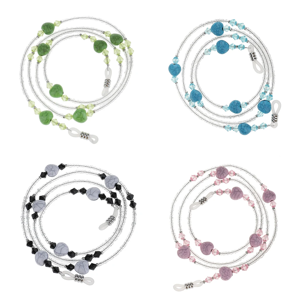 Длина 75 см акриловое противоскользящее ожерелье для очков шнурок солнцезащитных