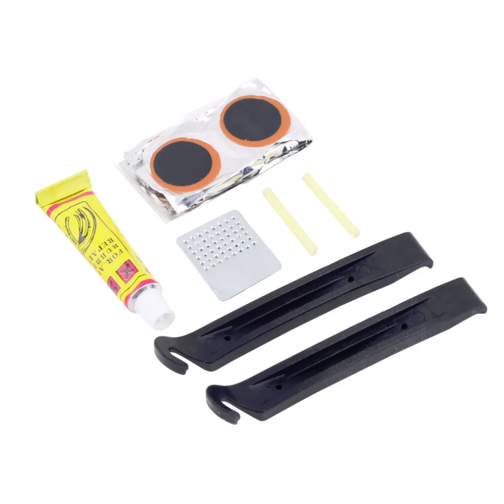 1set Cycling Bicycle Bike Repair Fix Kit Flat Rubber Tire Tyre Tube Patch Glue New dropshipping | Инструменты