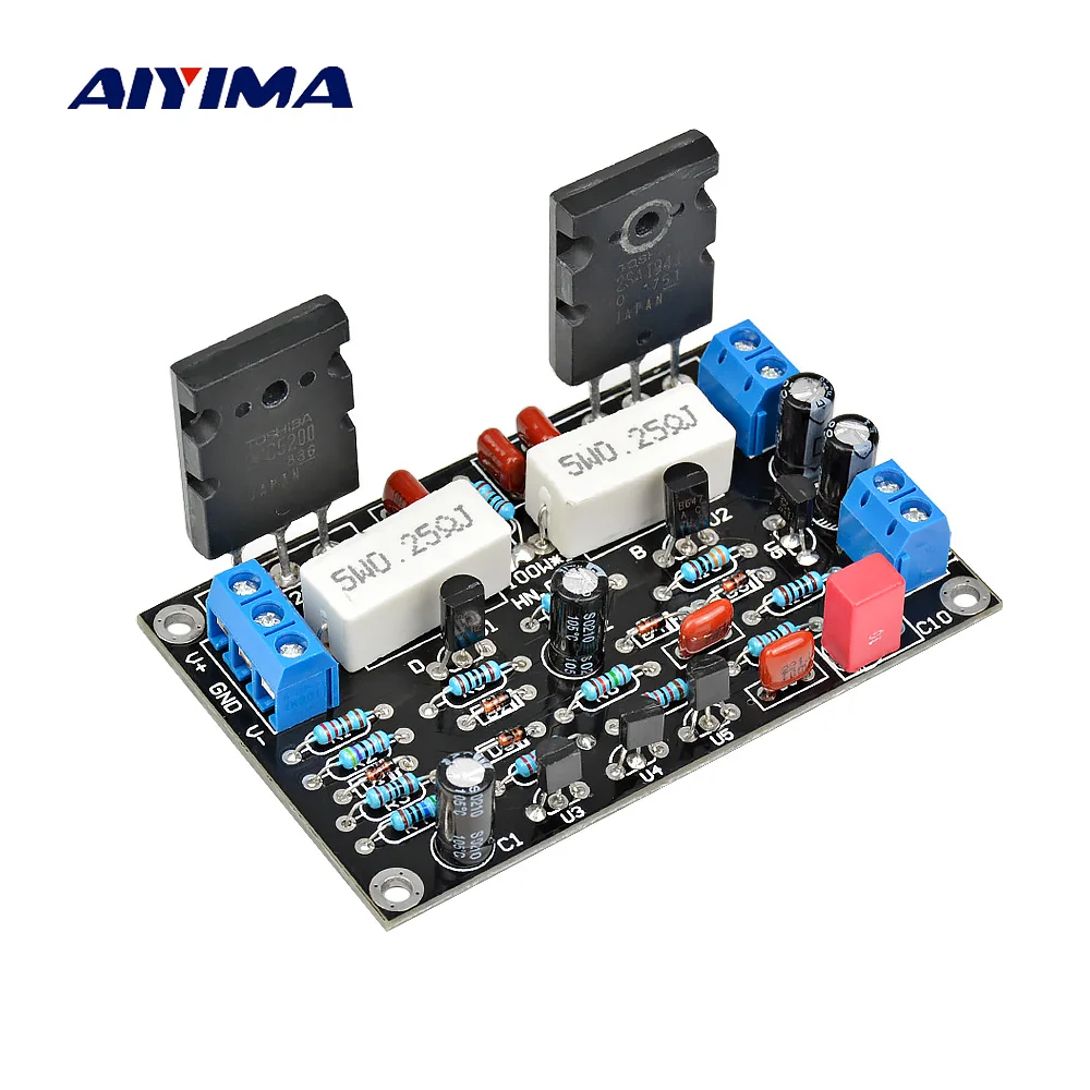 AIYIMA 100 Вт 2SC5200+ 2SA1943 аудио усилитель плата HIFI моноканальный усилитель двойной DC35V динамик домашний кинотеатр DIY