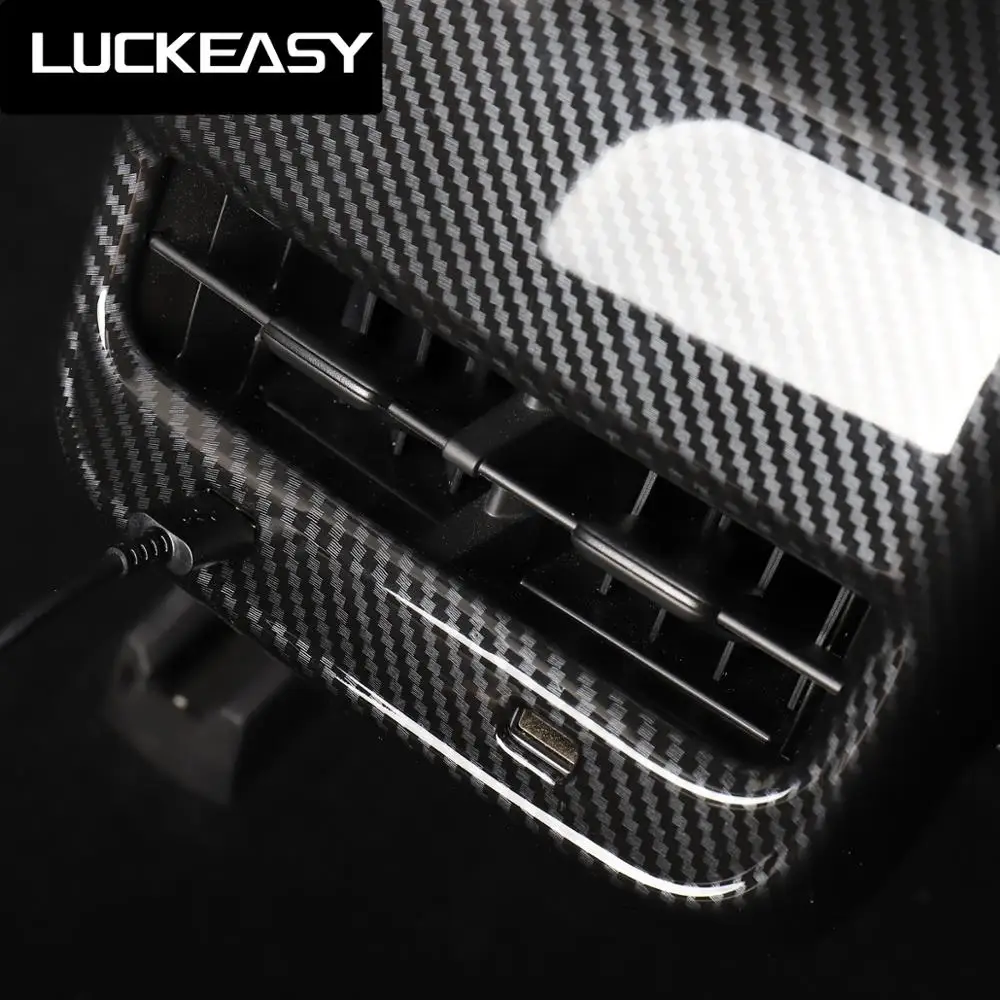 Задний подлокотник LUCKEASY для Tesla model 3 2017 2020 декоративная форма из АБС углеволокна