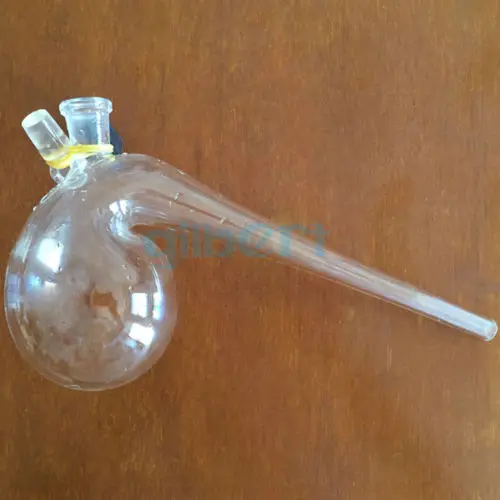 2000 мл боросиликатное стекло реторты с заземлением стопор круглого дна этикетки |