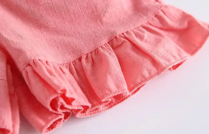 Оптовая продажа новинка 2017 хлопковые шорты для девочек однотонные штаны с бантом