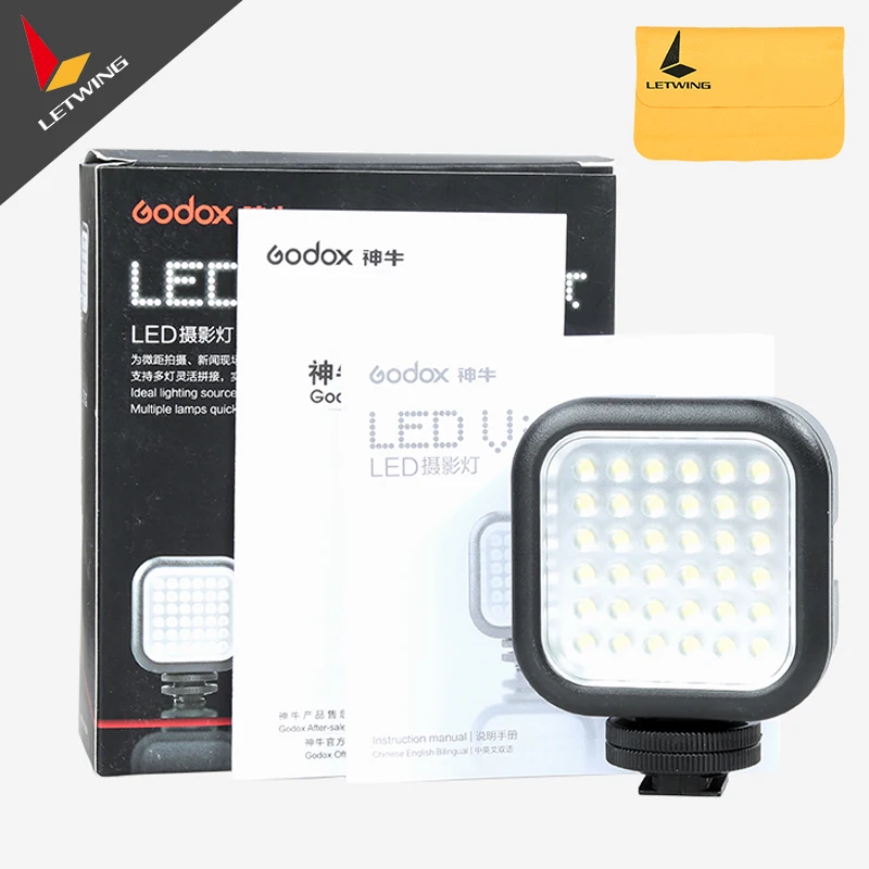 Godox LED 36 видео Лампа огни для Nikon Canon Sony цифровая камера видеокамера Mini DV Бесплатная