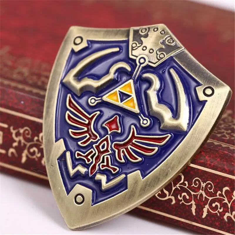 HSIC 3 цвета Классическая игра Легенда о Зельде Броши Голубая Эмаль Pin бляха со знаком Трифорса на булавке значок для свадебных украшений HC10808