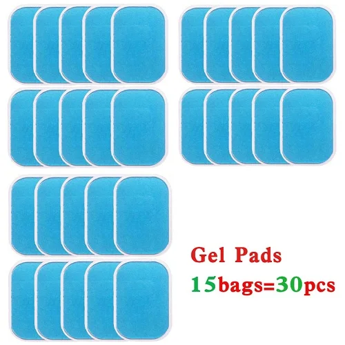 30pcs 50/100/200 шт. Замена ABS гелевые подушечки EMS стимулятор мышц живота гидрогель гель Фитнес для живот массажный наклейки для машины - Цвет: 30pcs
