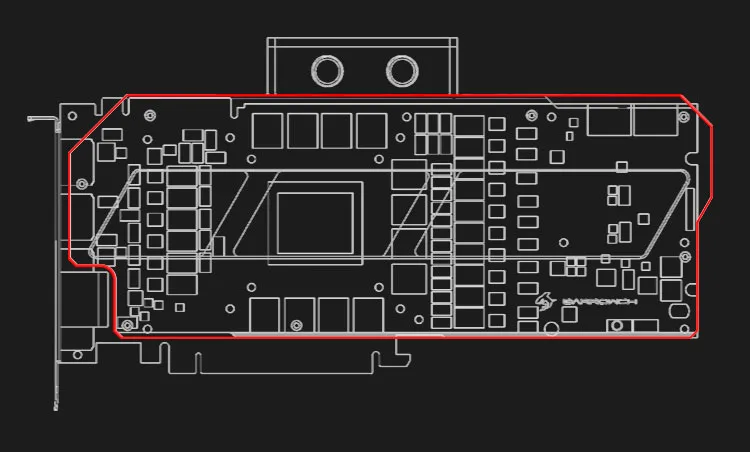 Barrowch водоблок для NVIDIA RTX 2080Ti/2080 Founders Edition/Reference Edition/полное покрытие GPU Block support Backplate