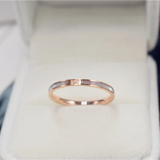 Новое поступление модные циркониевые кольца YUN RUO в виде ракушек цвета розового