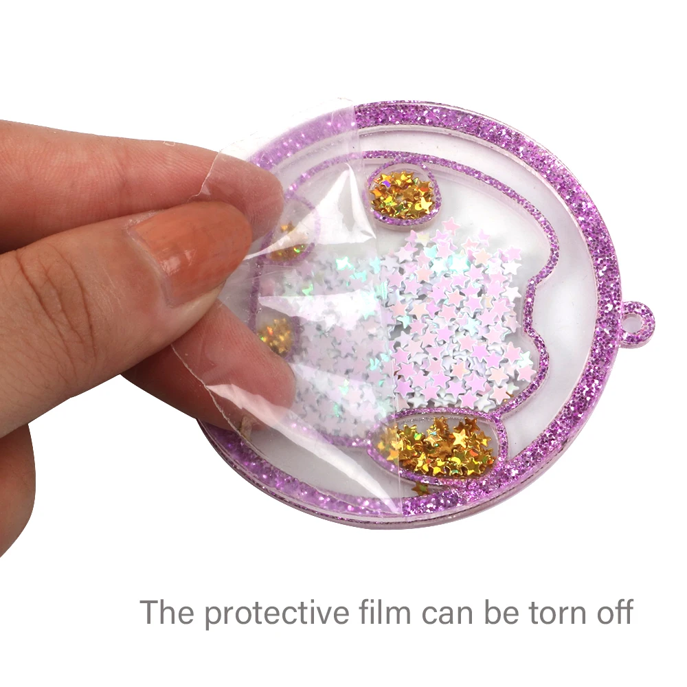 David accessories Unicorn Cake Acrylic Hot Fashion Liquid Quicksand Cover For Phone DIY Sequin Ice Cream Patch Cases,5Yc7202