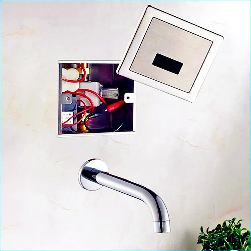 Скрытый латунный кран с автоматическим датчиком настенный автоматический