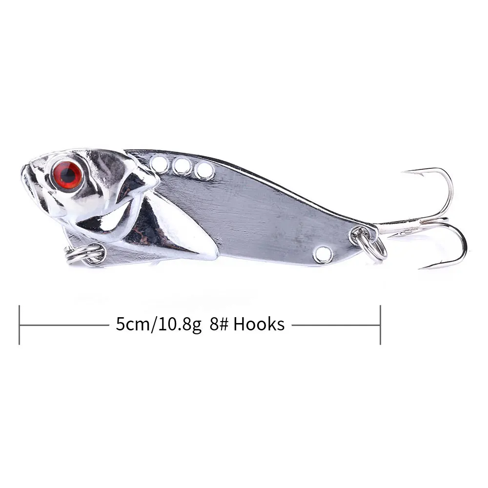 Зимние металлические воблеры Vib Rattlin для жесткой яркой рыболовной приманки 1 шт.