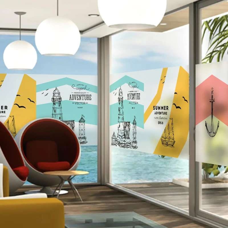 Бесплатная индивидуальные витражи статический цепляются фильм окна матовые