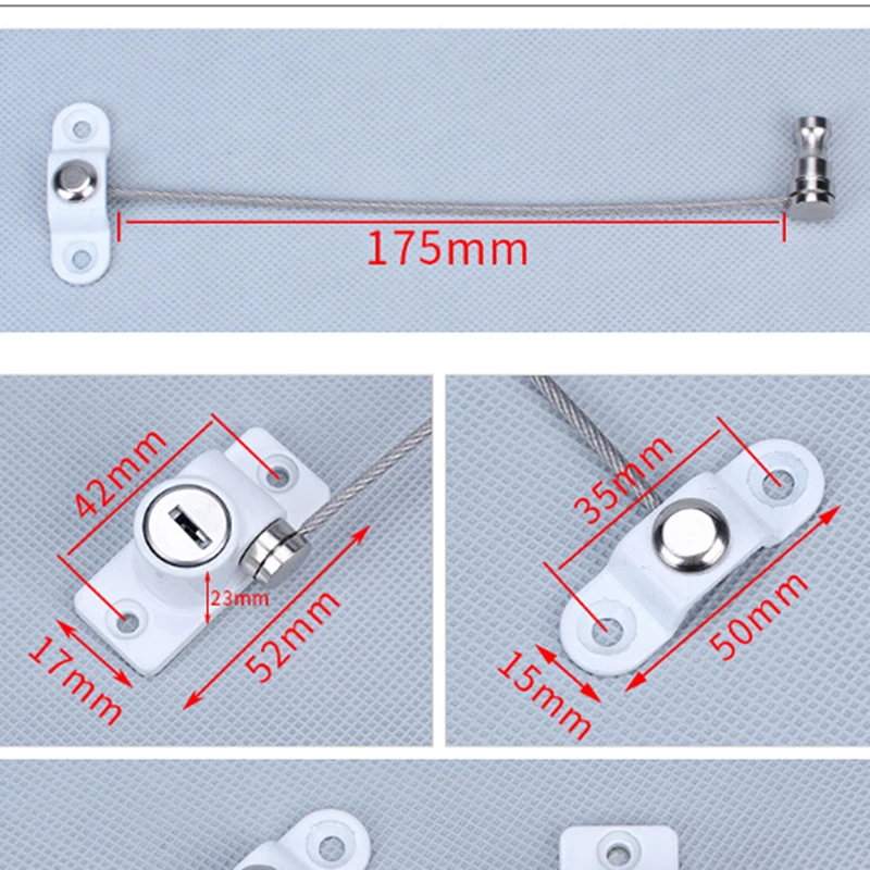 

New Window Lock Children Protection Window Restrictor Stainless Steel Child Safety Window Stopper Anti-theft Locks Limiter