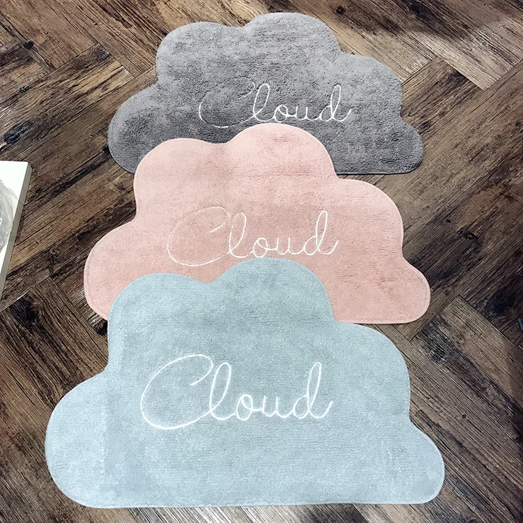

2019 ins cloud shape Bathroom Rug Carpet for Living Room Floor Mat Tapete De Banheiro Home Decor Carpet Free Shipping