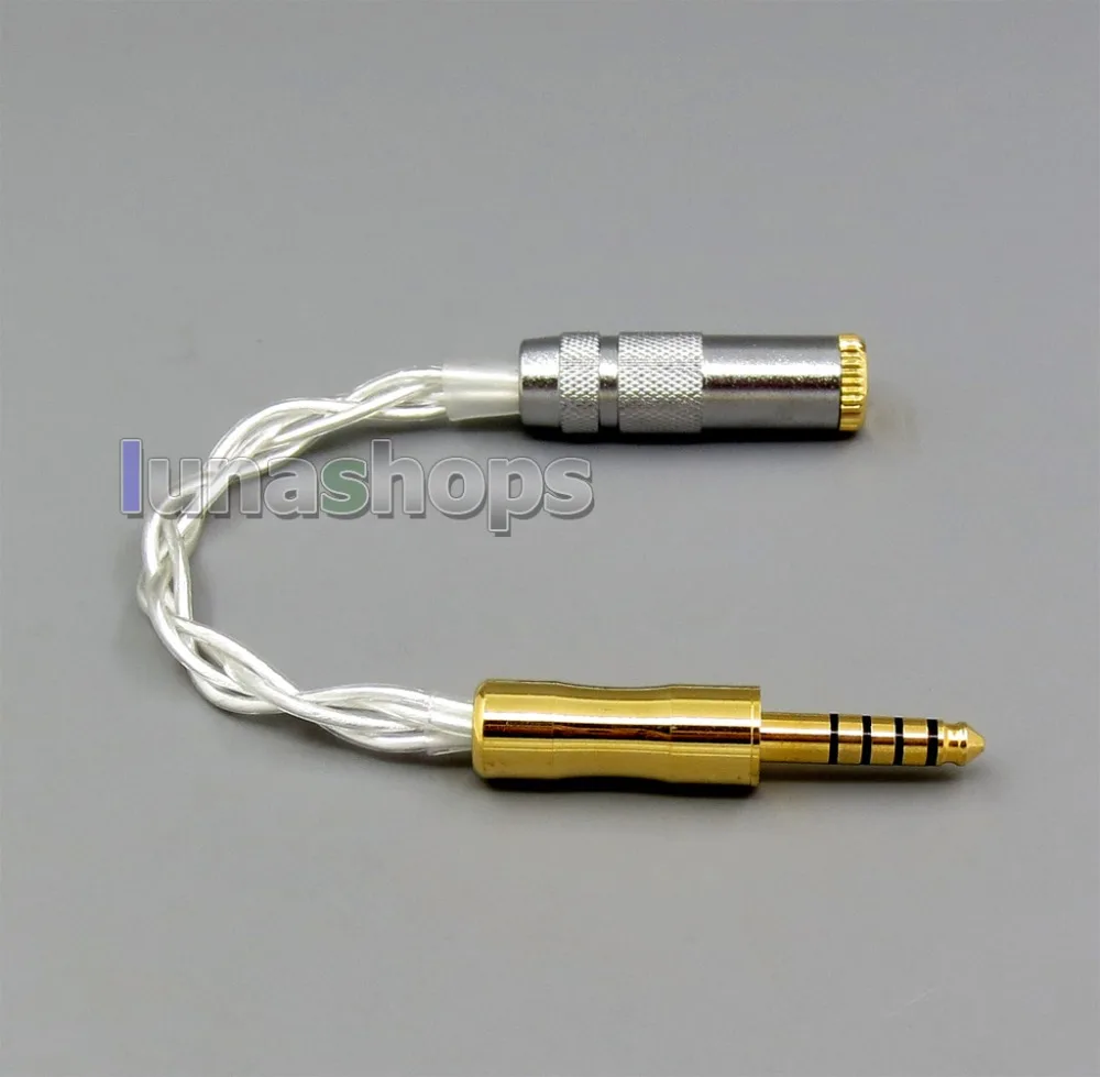 LN006088 серебро Экранирование 4 мм кабель для наушников sony PHA 2A NW WM1Z WM1A AMP плеер до 3 5
