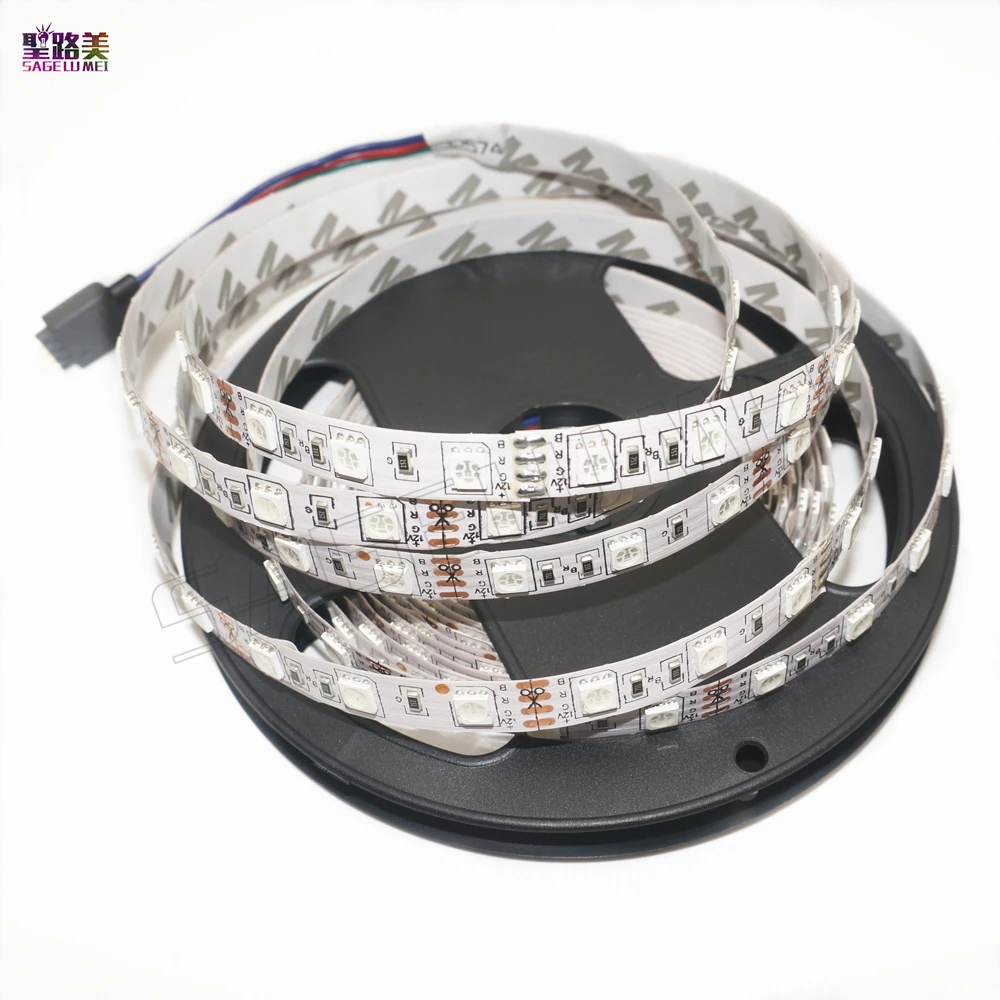 5 м/roll 300LED DC12V 5050 красный/синий/зеленый/желтый/белый/ uv/розовый/RGB Color 60leds/м Светодиодная лента Клейкие ленты свет