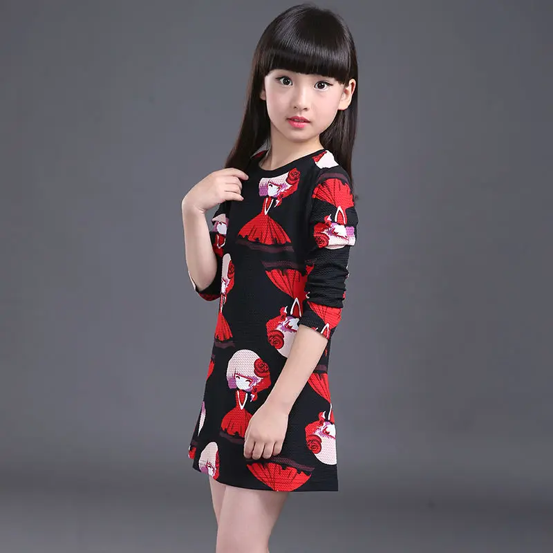 Новые красивые детские платья для девочек с рисунками персонажей детская одежда