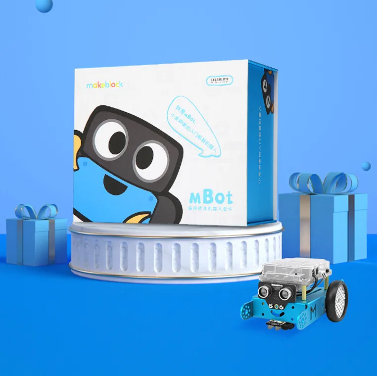 Программируемый Интеллектуальный Обучающий робот автомобиль DIY mBot совместимый с