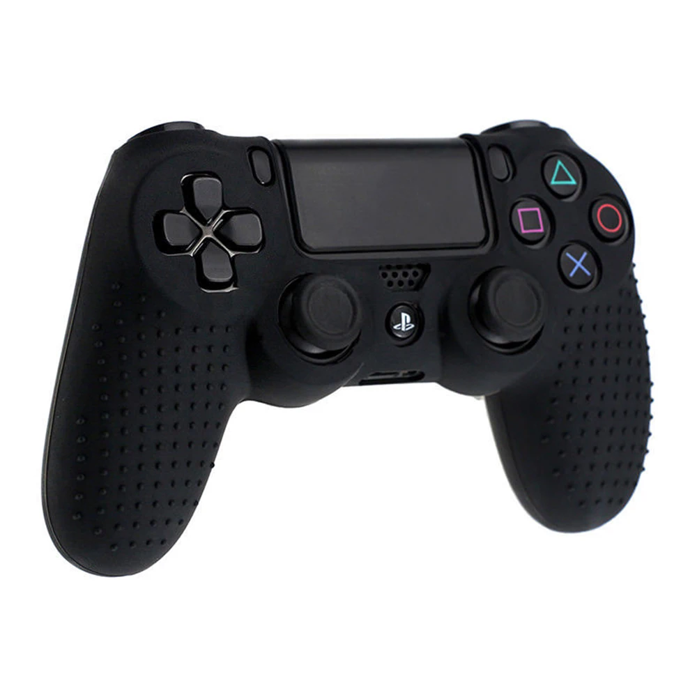 Резиновый силиконовый чехол с подставкой Чехол для Sony Playstation 4 PS4 тонкий