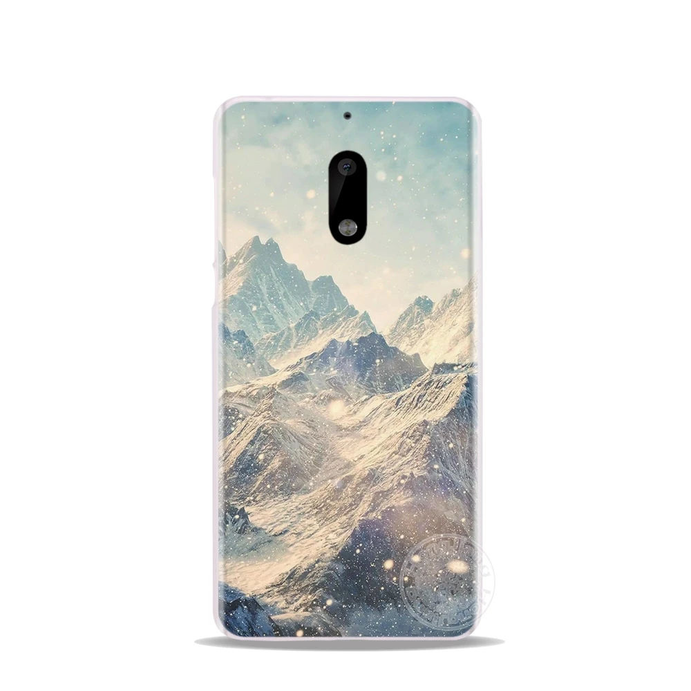 HAMEINUO на зиму с принтом в виде снежинок крышка чехол для телефона для Nokia 9 8 7 6 5 3 Lumia 630 640 640XL