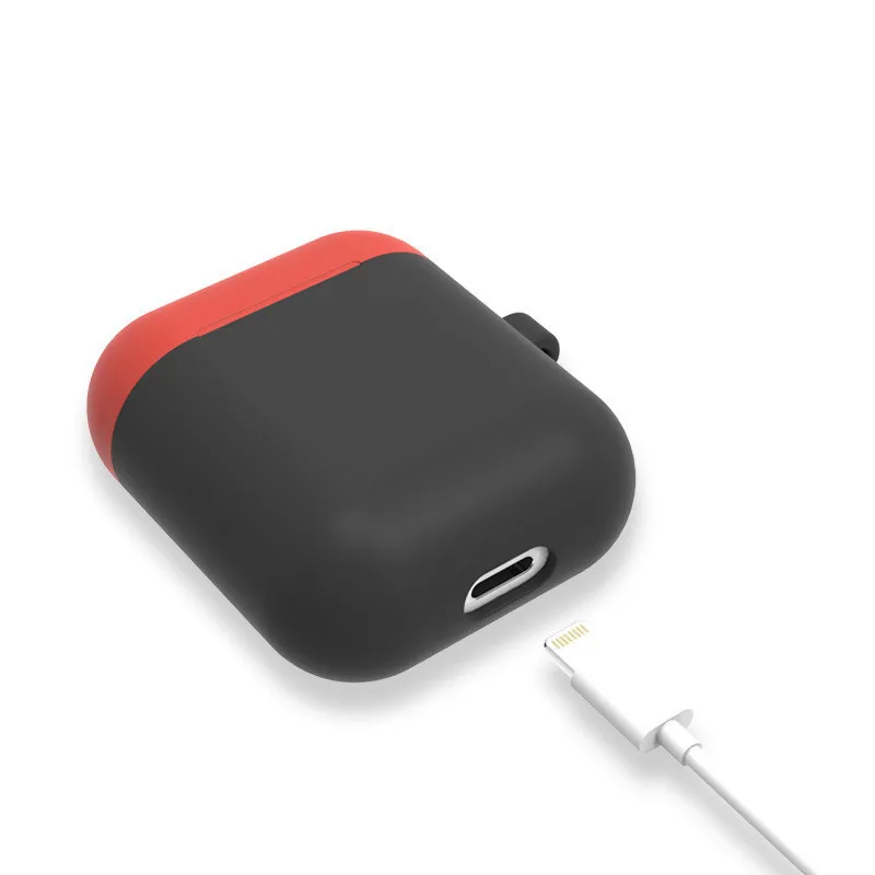 Силиконовый защитный чехол для Apple Airpods ударопрочный Bluetooth гарнитуры AirPods