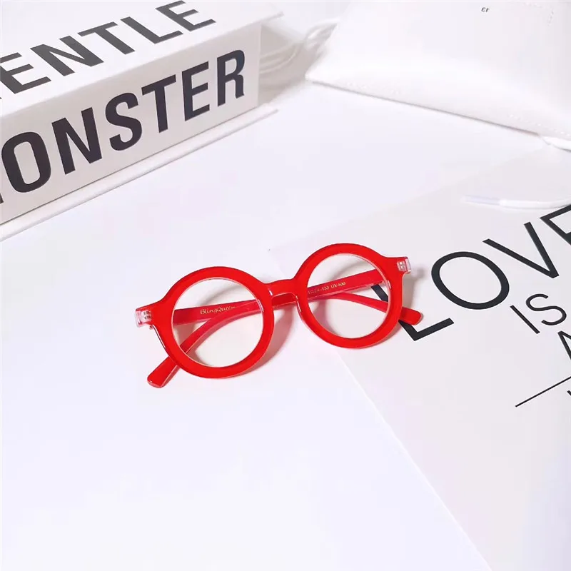 Круглые очки KOTTDO детские с защитой от синего спектра UV400 винтажные Новое