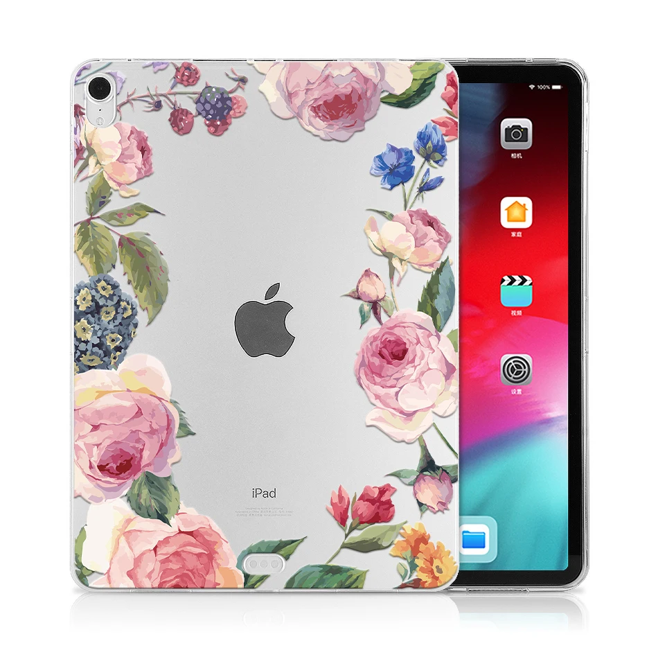 IP03 MTT Мягкий ТПУ чехол для iPad Pro 12,9 дюйма выпуск A1876 A2014 A1895 A003 цветочный принт задняя крышка защитный чехол для планшета - Цвет: IP03