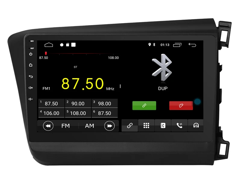 Deluxe Edition автомобильный Android 9,0 плеер для Honda CIVIC Right стерео автомобильные Планшеты 4G Lite sim карта радио с Bluetooth и GPS головное устройство
