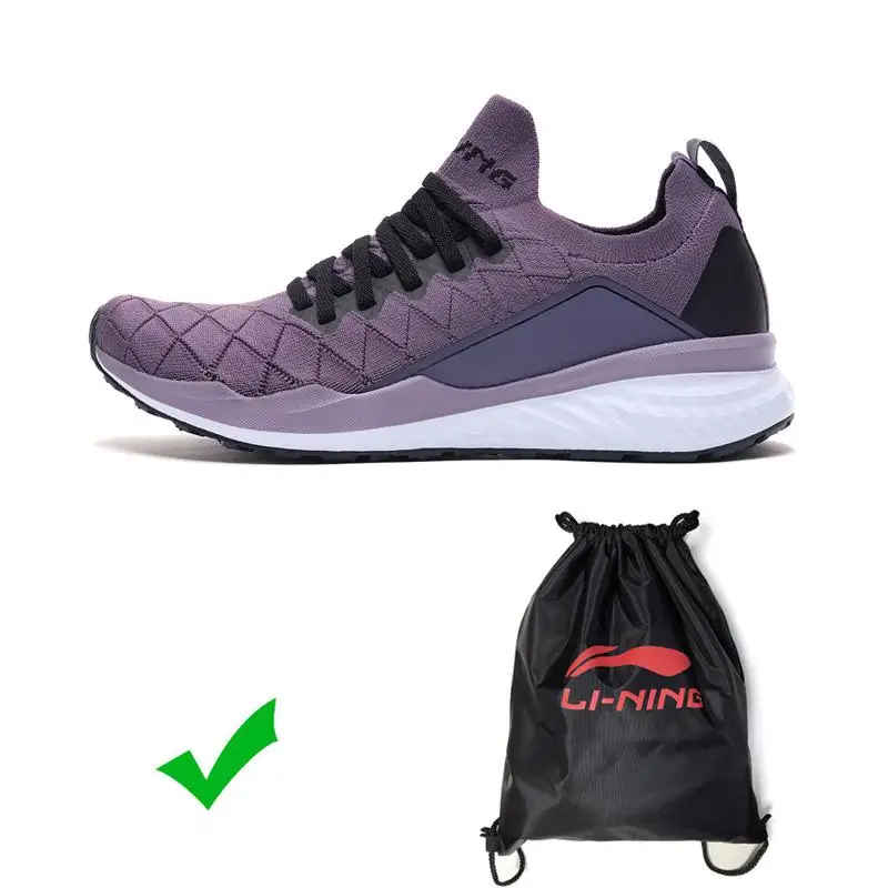 Li-Ning/женские кроссовки LN CLOUD с подушкой; кроссовки для бега; PROBAR LOC; дышащая спортивная обувь с устойчивой подкладкой; кроссовки; ARHP074 SJFM19 - Цвет: Лаванда